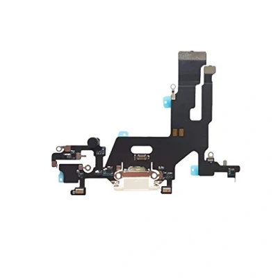 Abbildung von DHLK® Ladebuchse Dock Connector kompatibel mit iPhone 11 ConnectorFlex, Weiß (A2111, A2223, A2221)