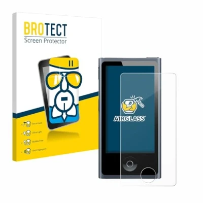 Abbildung von BROTECT Schutzglas für Apple iPod nano 2012 (7. Gen.) Schutzfolie Panzer Folie Glas [Extrem Kratzfest 9H, Anti Fingerprint, Ultra Transparent]