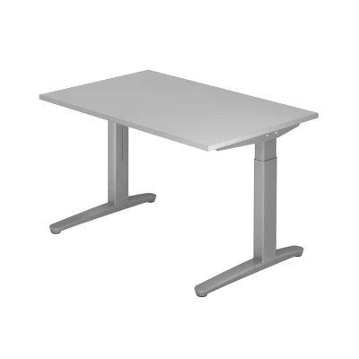 Abbildung von Hammerbacher Schreibtisch XB12 Grau/Silber