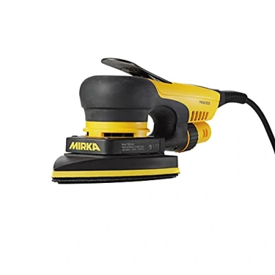 Abbildung von Mirka DEOS 663CV Deltaschleifer, leistungsstarker und kompakter Dreieckschleifer mit Zentralabsaugung Klett, Schleifmaschine geeignet für Schleifpapier 100 x 152 mm