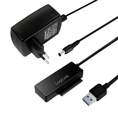 Abbildung von LogiLink AU0050 USB 3.0 auf SATA 3G/6G Adapter mit an/aus Schalter Schwarz