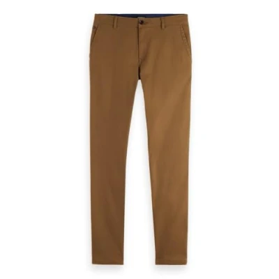 Abbildung von Scotch &amp; Soda Herren Chino Pants Seasonal Core Mott Washed Cotton Blend Chino, Golden Brown,31W / 34L
