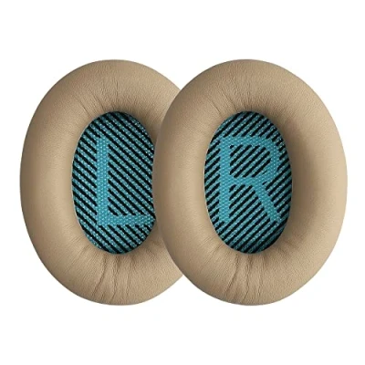 Abbildung von kwmobile 2x Ohr Polster für Bose Soundlink Around Ear Wireless II Ohrpolster (Ohrpolster Kopfhörer Kunstleder Over Headphones)