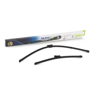 Abbildung von Scheibenwischer Valeo Silencio X.trm 577843 vorne Rahmenlos Stiftbefestigung SEAT: Leon III Schrägheck, ST, IBIZA 5, OPEL: Crossland X