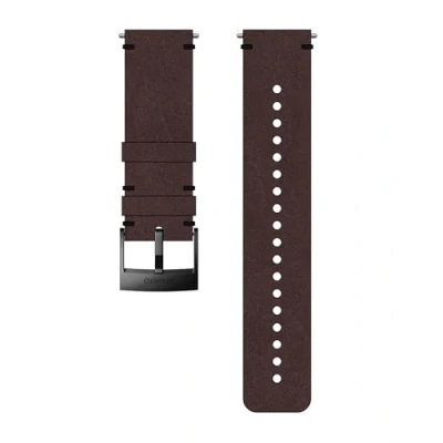 Abbildung von Suunto Ersatz Uhrenarmband, für alle Spartan Sport WRH und 9 Uhren, Leder, Länge: 22,7 cm, Stegbreite: 24 mm, Braun/Schwarz, Inkl. Stifte zur Montage, SS050232000