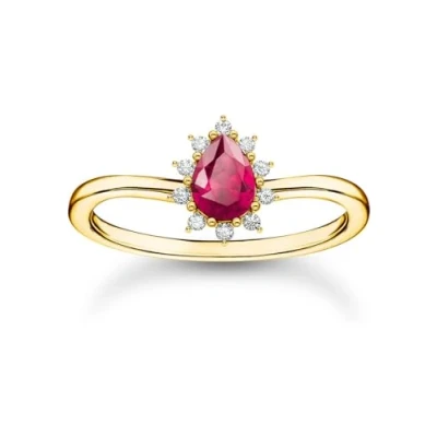 Abbildung von THOMAS SABO Fingerring Vintage Romance, TR2479 995 10 52 60, mit Zirkonia (synth), Saphir (synth)