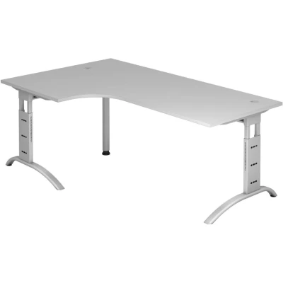 Abbildung von HAMMERBACHER Schreibtisch VFS82/5/S lichtgrau