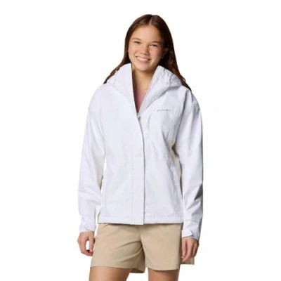 Abbildung von Columbia Women&#039;s Hikebound 2 Jacket, Waterproof Rain White/Chalk, XL