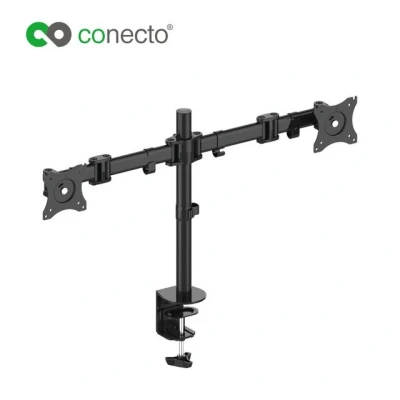 Abbildung von conecto Schreibtischhalterung für 2 Monitore Monitor Halterung, (bis 27 Zoll, drehbar: 360)