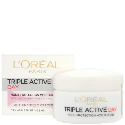 Abbildung von L&#039;Oréal Triple Active Tagescreme 50 ml (Für trockene und empfindliche Haut)