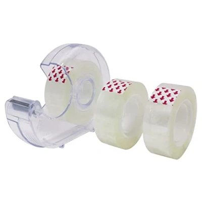 Abbildung von STYLEX Klebefilm Handabroller inkl. 3 Rollen Klebefilm, transparent