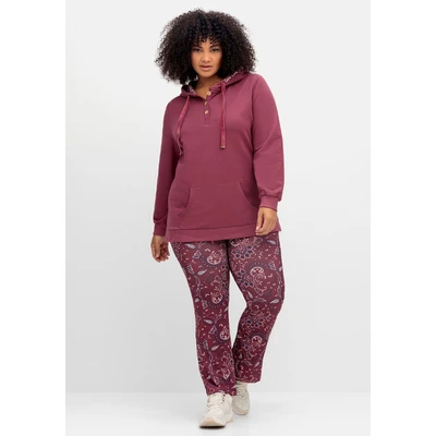 Abbildung von sheego by Joe Browns Jerseyhose Große Größen mit Paisleyprint und Bootcutform