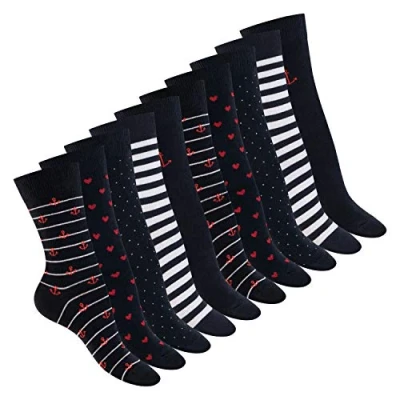 Abbildung von celodoro Basicsocken Süße Damen Eco Socken mit Motiv (10 Paar), regenerative Baumwolle