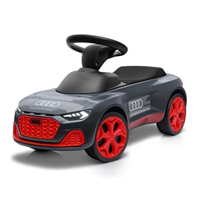 Abbildung von Audi collection 3202201000 Rutschauto Junior Quattro RS Q e tron beleuchtet Bobbycar Kinderfahrzeug, anthrazit/rot, 71.5 x 29 37 cm