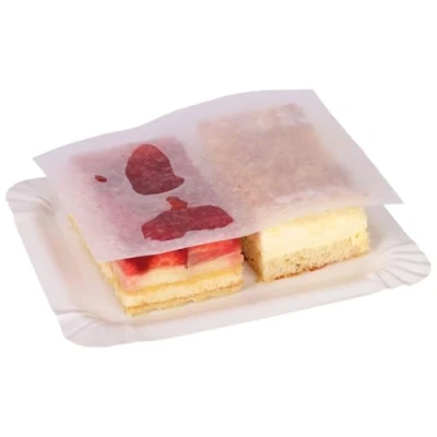 Abbildung von Sahneabdeckpapier, Trennpapier für Kuchen, Wachspapier in weiß, 18 x 24 cm, 1000 Stück
