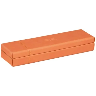 Abbildung von Rhodia 319784C Stiftebox (21 x 5,5 3 cm, praktisch und strapazierfähig, Kunstleder, elegant, ideal für Ihr Büro) 1 Stück, tangerine