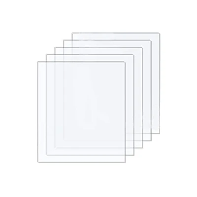 Abbildung von DARENYI 5 Pcs Klare Acrylglas Kunststoffplatten 2mm Transparente Platte Plexischeiben Transparent Acrylplatte für Fotorahmen, Projektausstellung, Malerei (18 x 13cm)