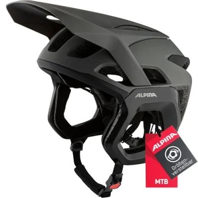 Abbildung von Alpina ROOTAGE EVO Stoßabsorbierender, Langlebiger &amp; Komfortabler Enduro Fahrradhelm Mit Größenverstellsystem Für Erwachsene, Coffee Grey matt, 57 61 cm