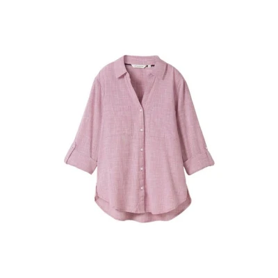Abbildung von TOM Tailor MIT Brusttaschen Hemdbluse, Damen, Größe: 34, Pink velvet
