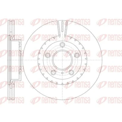 Abbildung von REMSA Bremsscheibe NISSAN: 350Z Coupe Vorderachse 295,7, 296mm 24mm 5 114,3mm Belüftet 61722.10 402069J400,40206AM800 Bremsscheiben, Scheibenbremsen