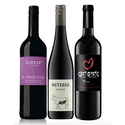 Abbildung von 3er Probierpaket Rotwein lieblich zum Kennenlernen 3 x 0,75l