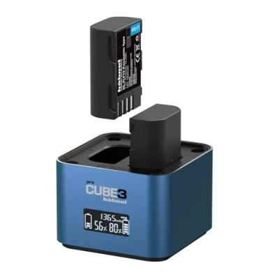 Abbildung von Hähnel ProCube3 Für Panasonic DSLR Duo Ladegerät Schnelleres Laden USB Typ C Eingang