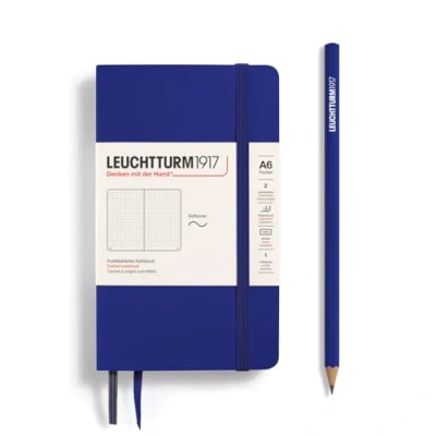 Abbildung von LEUCHTTURM1917 372379 Notizbuch Pocket A6, Softcover Schreibbuch, 123 nummerierte Seiten, Ink, dotted