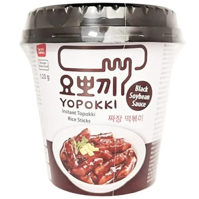 Abbildung von Yopokki Instant Jjajang Topokki Reiskuchen 6er Pack (6 x 120g)