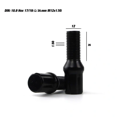 Abbildung von OMP OMPS09781201 Radschrauben M12X1,5 26mm schwarz 17/19
