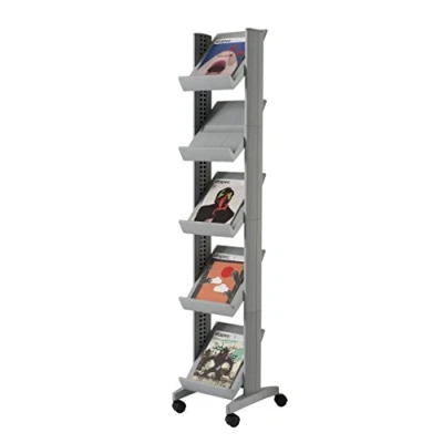 Abbildung von Paperflow Prospektständer Uno Slime Line HxBxT 167,5x35x38,5cm alumini
