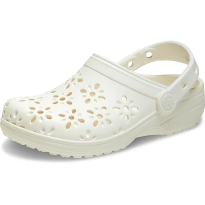 Abbildung von Crocs Unisex Kinder Classic Floral Cut Out Clog K Clog, Chalk, 32/33 EU