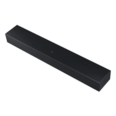 Abbildung von SAMSUNG Soundbar HW C400/ZF Serie C, 4 Lautsprecher, kräftiger Bass mit integriertem Woofer, 2.0 Kanal Audio, kabellose Verbindung zum TV, Black 2023