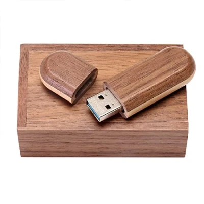 Abbildung von HOZYALE USB Stick Zweifarbig Holz 3.0 Flash Laufwerk 64GB Datenstick Speicherstick Memory mit Holzbox