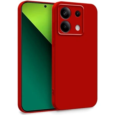 Abbildung von MyGadget Hülle für Xiaomi Redmi Note 13 Pro 5G Poco X6 Zweilagige Handyhülle mit Kameraschutz Cover Innenfutter &amp; Silikon außen Rot