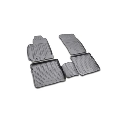 Abbildung von Element Gummimatten Passgenaue Fußmatten Mitsubishi Outlander 2003 2006 4tlg