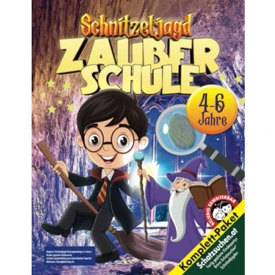 Abbildung von Zauberer Schnitzeljagd Kindergeburtstag 4 6 Jahre: Kreativ geplante Schatzsuche mit dem Zauberlehrling zum Sofort Starten! Ideal für Halloween, Hexengeburtstag etc. (Bravo Schatzsuche)