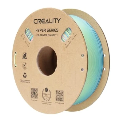 Abbildung von Creality Rainbow PLA für 3D Drucker, Drucker Filament hohe Geschwindigkeit von 600 mm/s, 1 kg (2,2 lbs)/Spule Gradient PLA, Maßgenauigkeit ± 0,03 mm (Spring Lake)