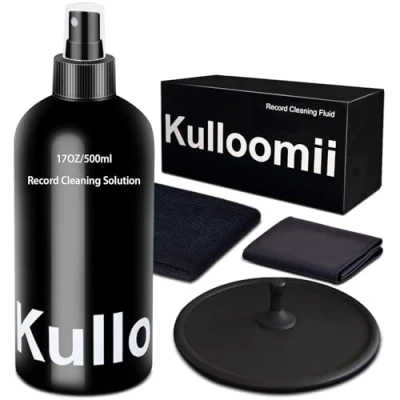 Abbildung von 500ml Vinyl Schallplatten Reinigungsset 4in1 Antistatische LP Reinigungslösung Mit Superweichem Mikrofaser Reinigungstuch Schallplattenreinige Entfernt Schmutz, Staub Bildschirmreiniger Spray