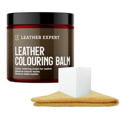 Abbildung von Leder Reparatur Set 250ml Lederfarbe Rot Lederpflege Auto Ledersofa Pflegemittel für Naturleder, Verblasstes und Leicht Abgenutztes ausreichend 2 Sitzer Sofa Sessel