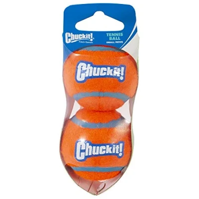 Abbildung von Chuckit Tennisball 2er Pack Hundespielzeug 5 cm Orange S...