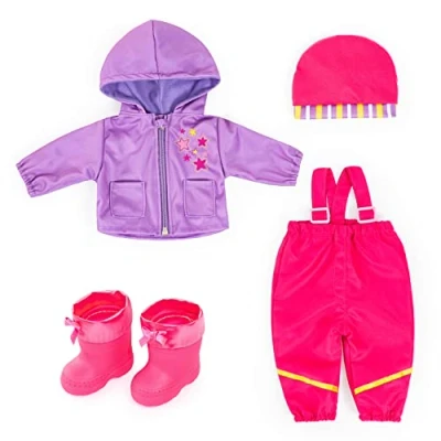 Abbildung von Bayer Puppenkleidung Regen Set pink/lila (Set, 4 tlg)