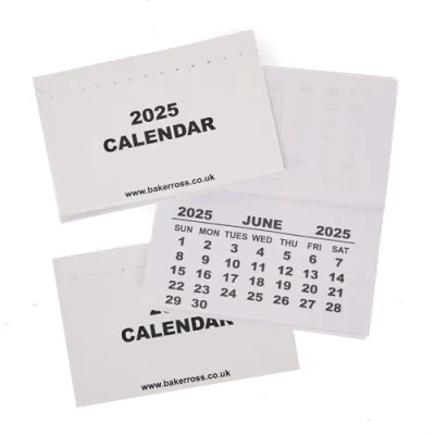 Abbildung von Baker Ross FN312 Kalenderblätter 2025 20er Pack, Bastelzubehör für Kinder zum Selbermachen von Kalendern