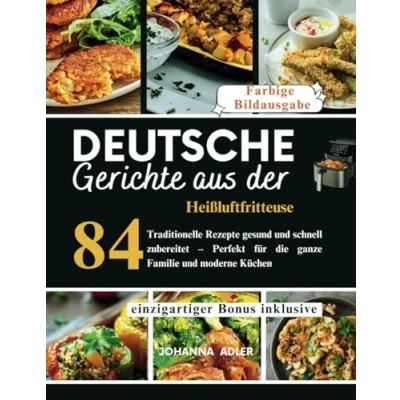 Abbildung von Deutsche Gerichte Aus Der Heißluftfritteuse: 84 Traditionelle Rezepte gesund und schnell zubereitet Perfekt für die ganze Familie moderne Küchen