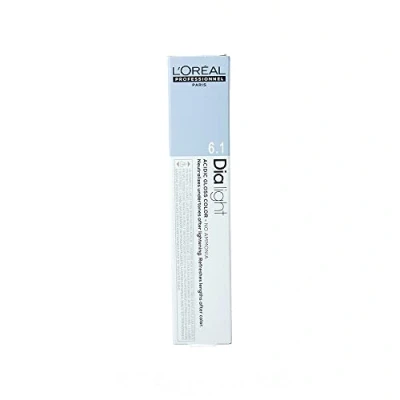 Abbildung von L&#039;Oréal Professionnel DiaLight 6.1 Färbung, dunkelblond, Asche, ohne Ammoniak, 50 ml