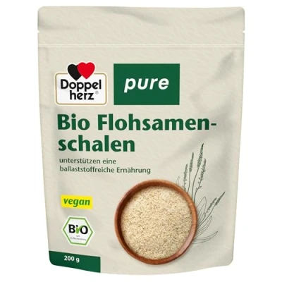 Abbildung von Doppelherz pure Bio Flohsamenschalen 200 g