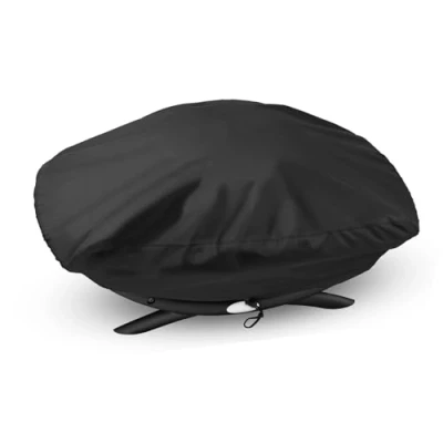 Abbildung von Onlyfire BBQ Grillabdeckung Abdeckhaube passt für Weber Baby Q, Q200 Q220 und Q2000 Gas Grills, schwarz