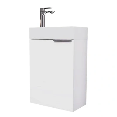 Abbildung von Planetmöbel Waschtisch mit Waschbecken (3er Set, 1 St), Badmöbel, Breite 40 cm, Soft Close Funktion, Bad Armatur