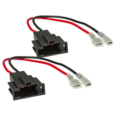Abbildung von tomzz Audio Lautsprecheradapter 2er Set auf DIN passt für Audi A4 A6 Q5 Q7 TT ab 2 Auto Lautsprecher