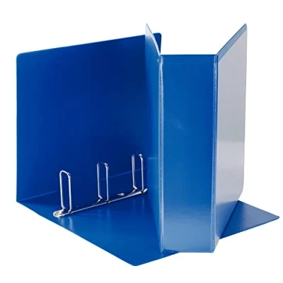 Abbildung von ESSELTE Display Ordner aus PP (2 Taschen) mit Ringen 4 65 Q f.to maxi blau 394758500