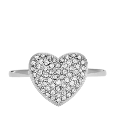 Abbildung von Fossil Sadie Ring silvercoloured, Damen, Größe: 60, Silver coloured